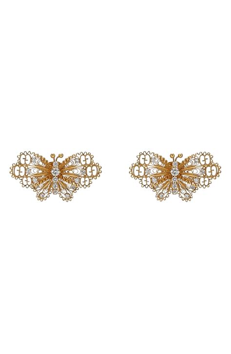 gucci inspired earrings|butterfly gucci earrings.